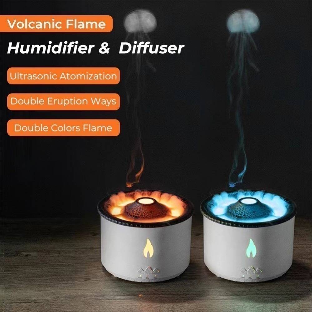 Volcano Aroma Air Diffuser Humidifier Fire Flame