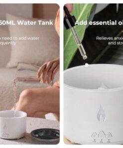 Volcano Aroma Air Diffuser Humidifier Fire Flame