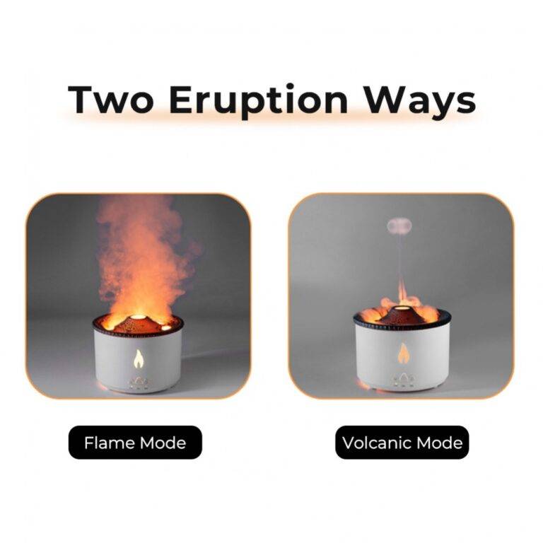Volcano Aroma Air Diffuser Humidifier Fire Flame - Purified NZ