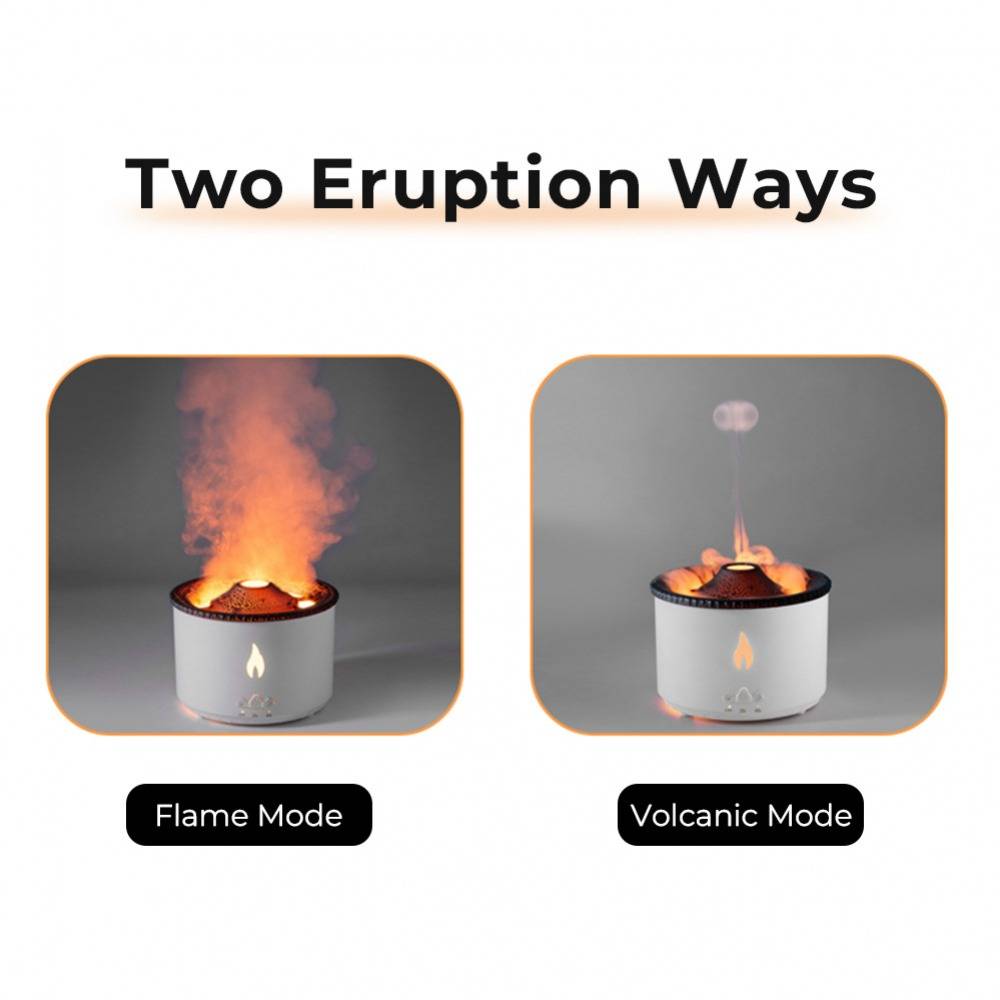 Volcano Aroma Air Diffuser Humidifier Fire Flame
