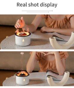 Volcano Aroma Air Diffuser Humidifier Fire Flame