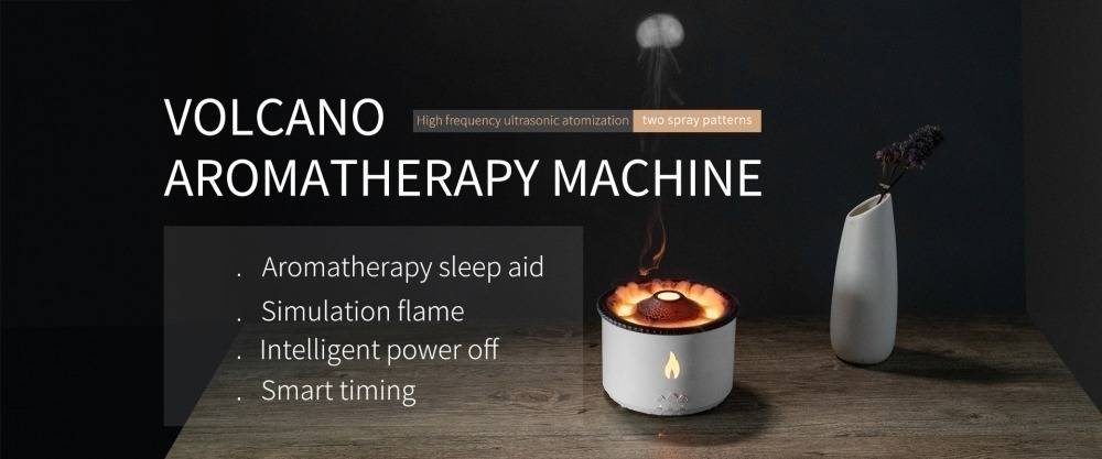 Volcano Aroma Air Diffuser Humidifier Fire Flame