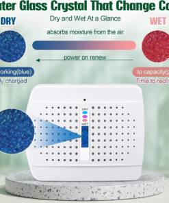 Wardrobe Car Rechargeable Portable Dehumidifier Moisture Absorbing Crystals
