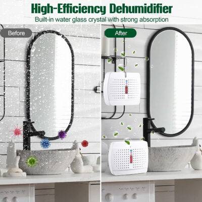 Wardrobe Car Rechargeable Portable Dehumidifier Moisture Absorbing Crystals