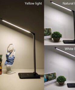 Wireless Phone Charging Eye-protect LED Desk Lamp 5 Colour Modes 5 Dimmable Levels