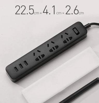 Xiaomi Power Extension Cord Household Lead with 3 USB 1.8M &#8211; 2 Colours