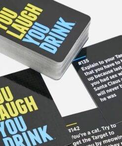 You Laugh You Drink Party Board Game Card