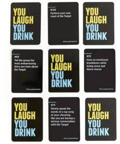 You Laugh You Drink Party Board Game Card