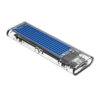 Orico Transparent M.2 NVMe SATA SSD Enclosure - blue aluminium heatsink, USB-C port