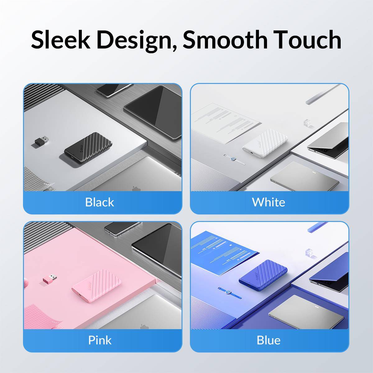 Orico 25PW1-C3 enclosure ABS material portable design