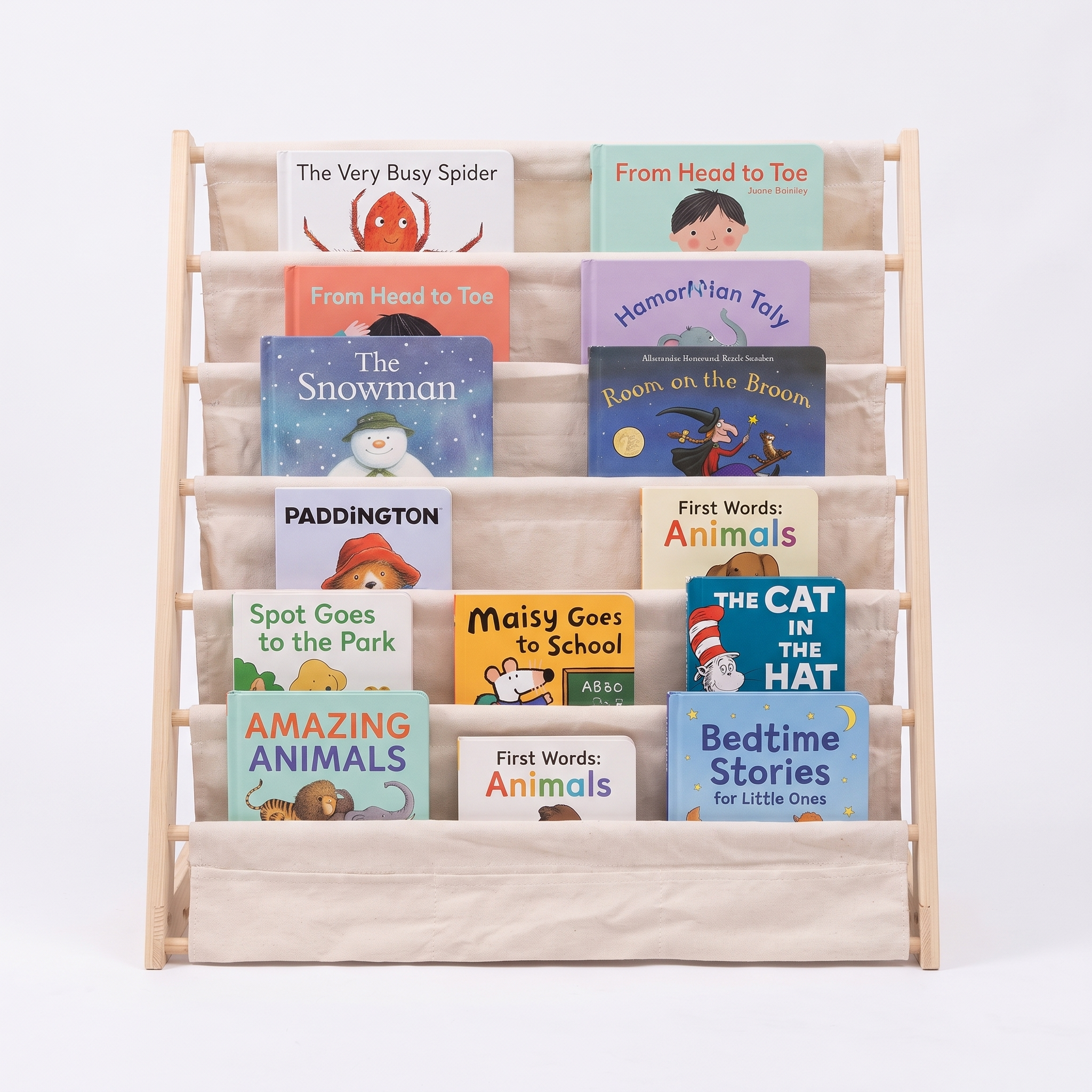 7 Tier Kids bookshelves, Children Wooden Bookcases - Image 4