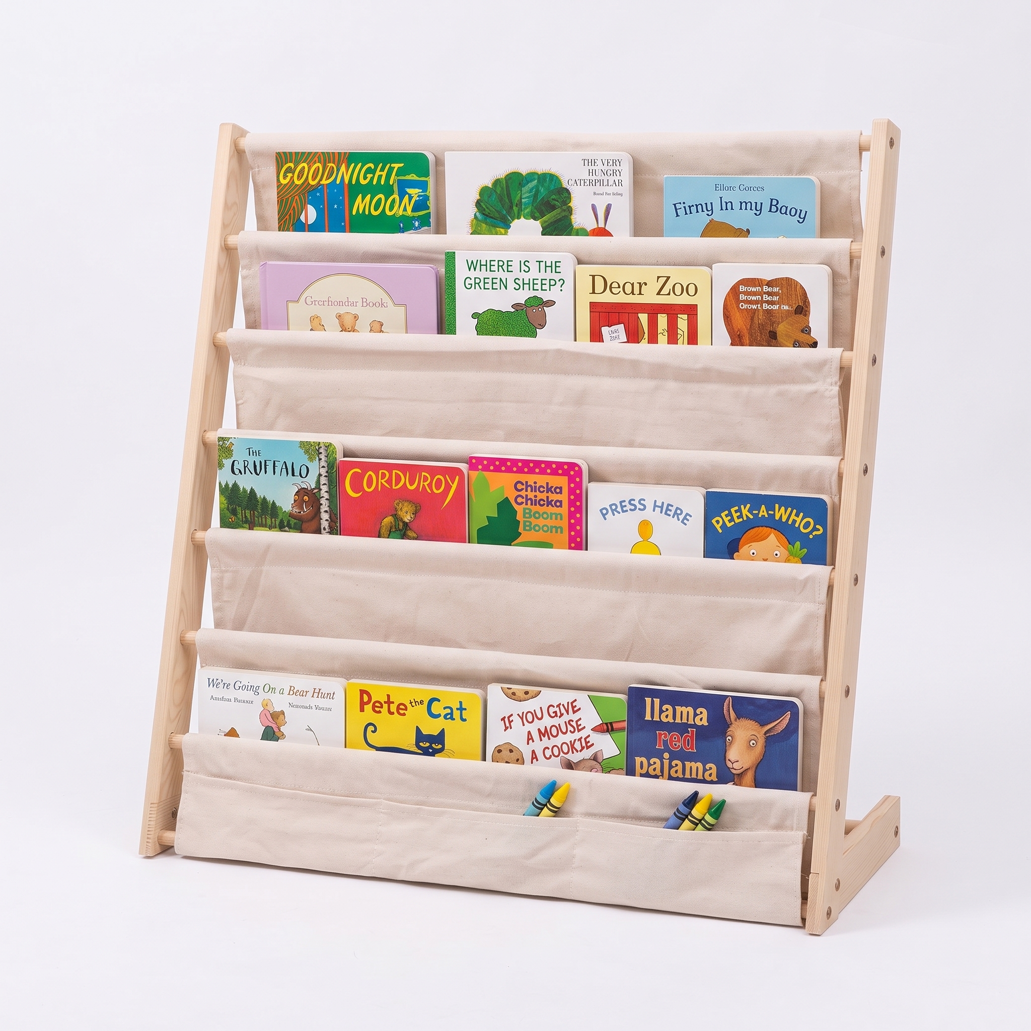 7 Tier Kids bookshelves, Children Wooden Bookcases - Image 3